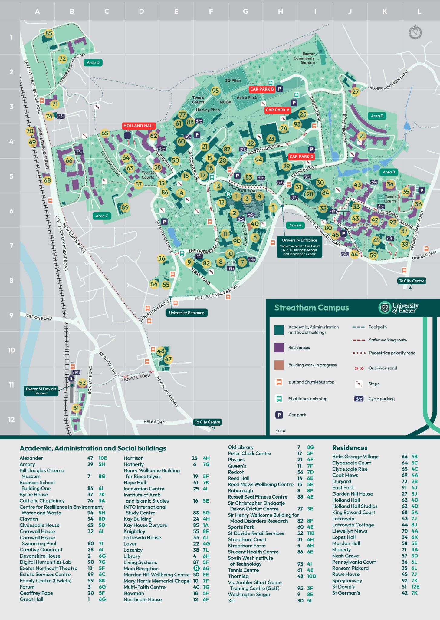 Holland Hall car parking